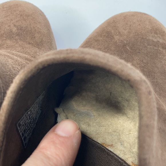 UGG Abbie espresso suede leather clogs size 7 - Picture 8 of 11